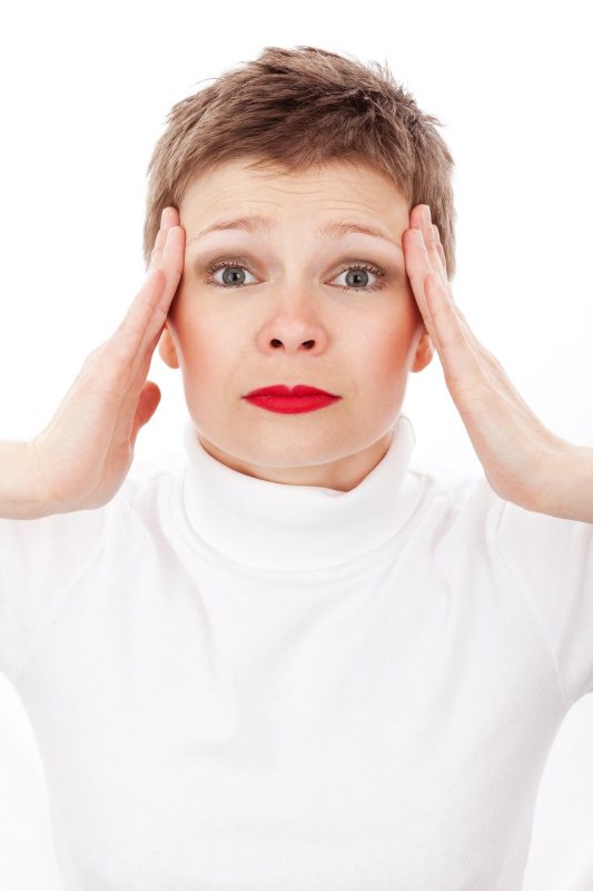 woman dealing with migraines